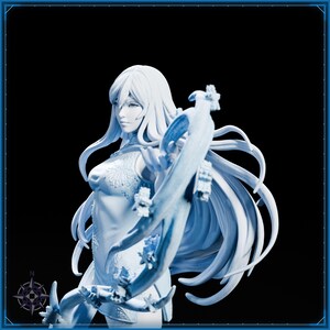 Yuki-onna STL file for 3D printing - fantasy statue, image 10 of 11