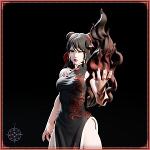 Dark Amaterasu STL file for 3D printing - fantasy statue, image 10 of 11