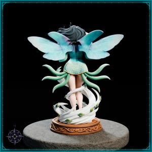 Wind Beetle Maiden STL file for 3D printing - folklore anime girl statue, image 6 of 11