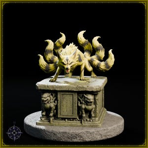 Toxic Kitsune STL file for 3D printing - fantasy statue, image 2 of 11