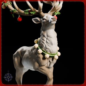 Reindeer STL file for 3D printing - fantasy statue, image 11 of 11