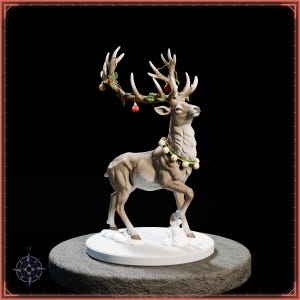 Reindeer STL file for 3D printing - fantasy statue, image 8 of 11