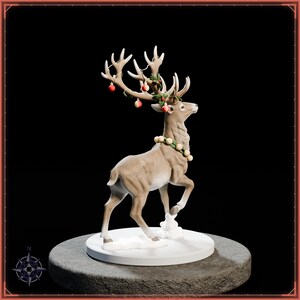 Reindeer STL file for 3D printing - fantasy statue, image 7 of 11