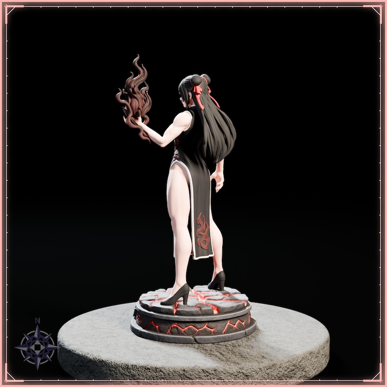 Dark Amaterasu STL file for 3D printing - fantasy statue, image 5 of 11