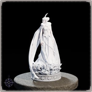 Winter Spirit STL file for 3D printing - fantasy statue, image 8 of 11