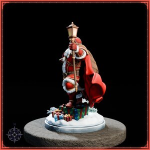 Santa Claus STL file for 3D printing - fantasy statue, image 4 of 11