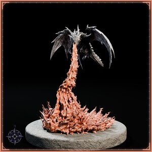 Dragon Trio STL bundle for 3D printing - fantasy statue, image 5 of 13