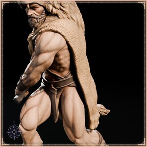Hercules STL file for 3D printing - fantasy statue, image 10 of 11