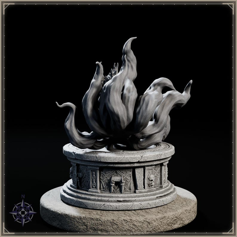Umbra Kitsune STL file for 3D printing - fantasy statue, image 5 of 11