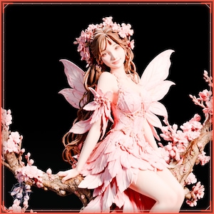Spring Spirit STL file for 3D printing - fantasy statue, image 9 of 11