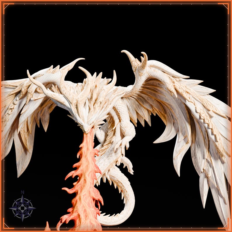 Dragon Trio STL bundle for 3D printing - fantasy statue, image 2 of 13