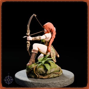Ranger STL file for 3D printing - fantasy statue, image 4 of 11