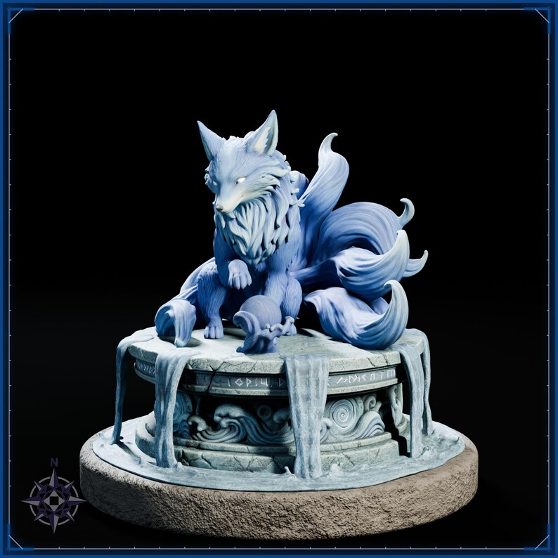 Kitsune STL bundle for 3D printing - fantasy statue, image 17 of 20