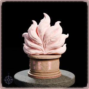 Blossom Kitsune STL file for 3D printing - fantasy statue, image 6 of 11