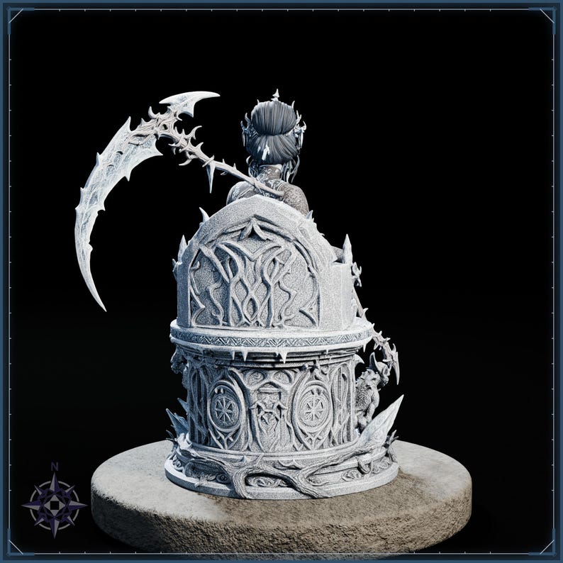 Frost Reaper STL file for 3D printing - fantasy statue, image 6 of 11