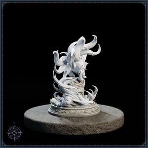 Gale Kitsune STL file for 3D printing - fantasy statue, image 6 of 11