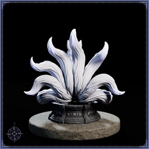 Nine Tailed Fox Spirit STL file for 3D printing - fantasy statue, image 6 of 11