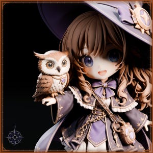 Chibi Companions STL bundle for 3D printing - fantasy statue, image 7 of 20