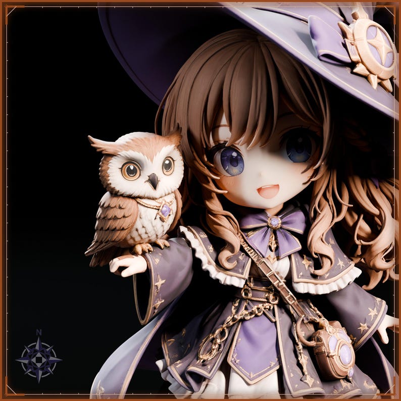 Chibi Companions STL bundle for 3D printing - fantasy statue, image 7 of 20