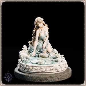 Summer Spirit STL file for 3D printing - fantasy statue, image 2 of 11