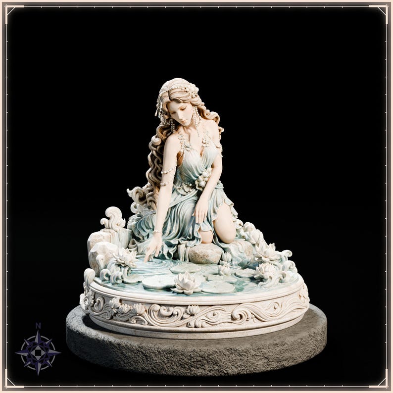 Summer Spirit STL file for 3D printing - fantasy statue, image 2 of 11
