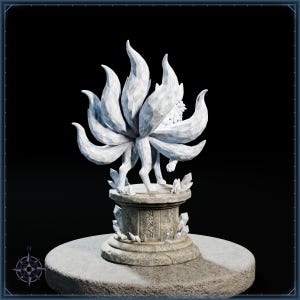 Crystal Kitsune STL file for 3D printing - fantasy statue, image 6 of 11