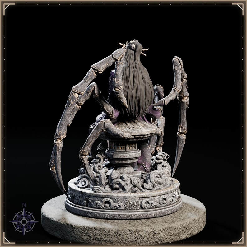 Jorogumo STL file for 3D printing - fantasy statue, image 5 of 11