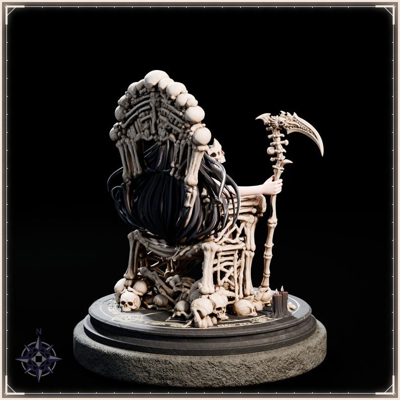 Necromancer STL file for 3D printing - fantasy statue, image 7 of 11