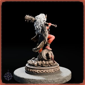 Oni Girl STL file for 3D printing - fantasy statue, image 7 of 11