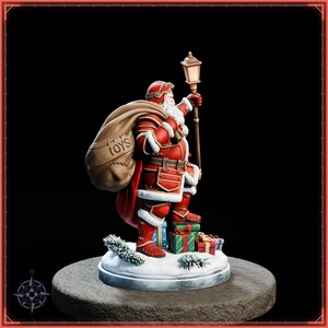 Santa Claus STL file for 3D printing - fantasy statue, image 8 of 11