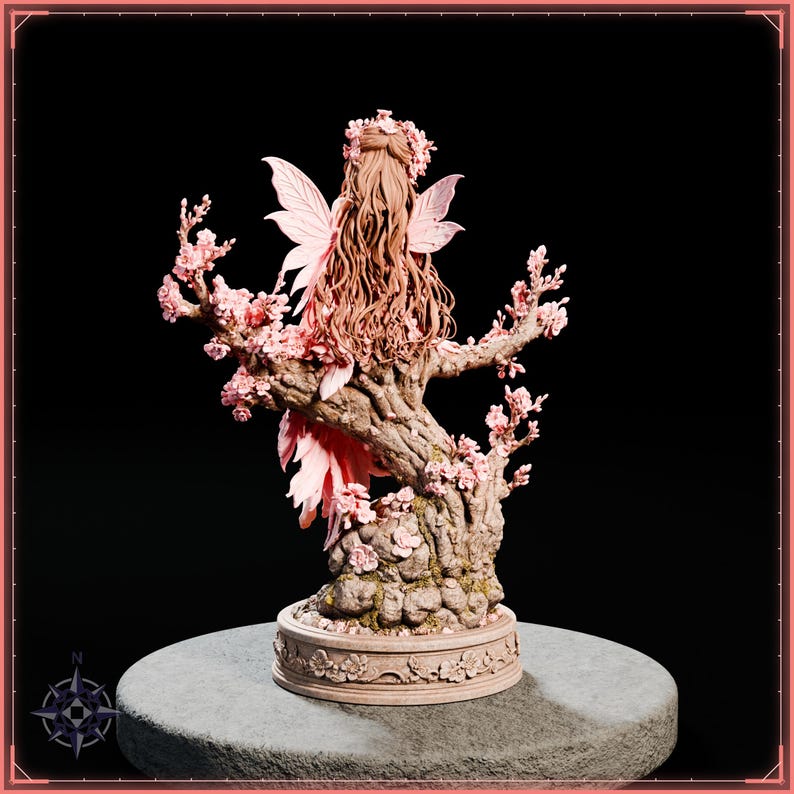Spring Spirit STL file for 3D printing - fantasy statue, image 6 of 11