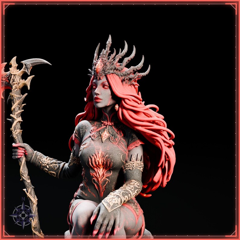 Ember Reaper STL file for 3D printing - fantasy statue, image 10 of 11