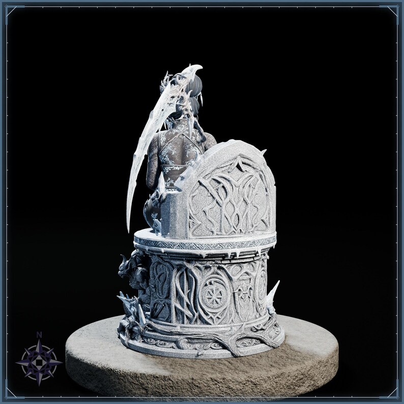 Frost Reaper STL file for 3D printing - fantasy statue, image 5 of 11