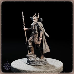 Odin STL file for 3D printing - fantasy statue, image 3 of 11