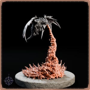 Dragon Trio STL bundle for 3D printing - fantasy statue, image 6 of 13