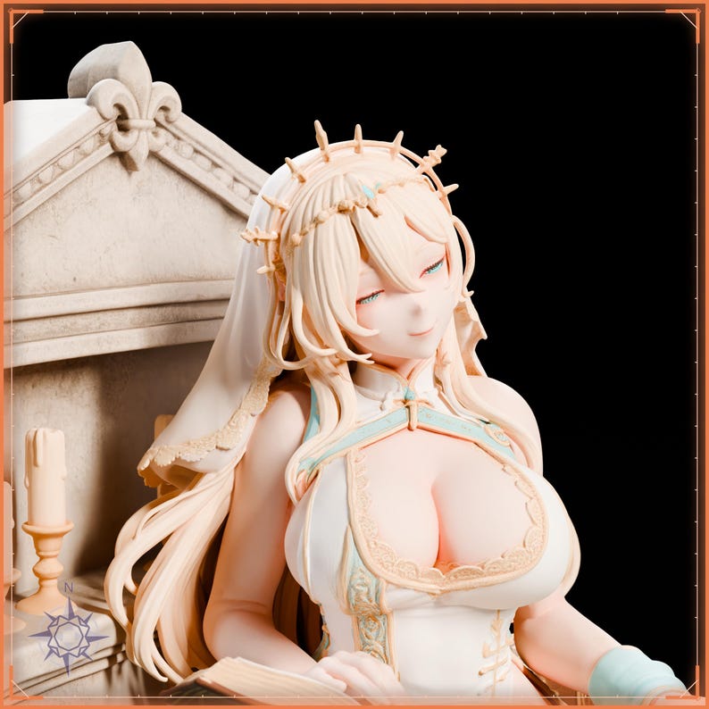 Cleric STL file for 3D printing - fantasy statue, image 11 of 11