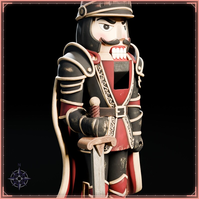 Nutcracker Knight STL file for 3D printing - fantasy statue, image 11 of 11