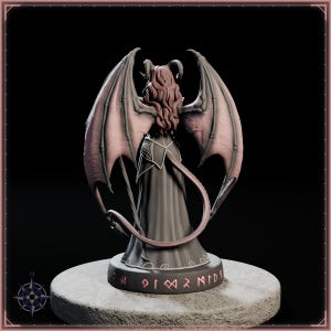Succubus Sorceress STL file for 3D printing - fantasy statue, image 6 of 11