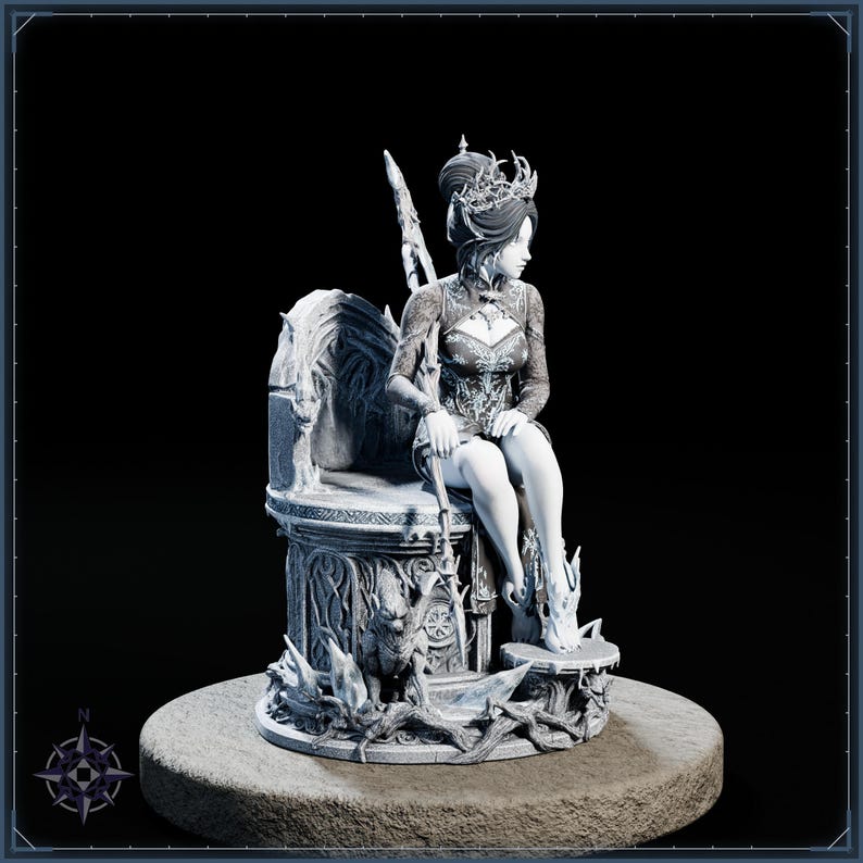 Frost Reaper STL file for 3D printing - fantasy statue, image 8 of 11