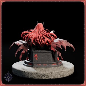 Crimson Demon Queen STL file for 3D printing - fantasy statue, image 6 of 11