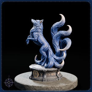 Kitsune STL bundle for 3D printing - fantasy statue, image 12 of 20