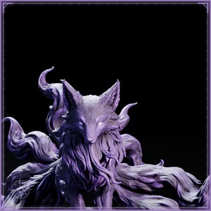 Void Kitsune STL file for 3D printing - fantasy statue, image 9 of 11