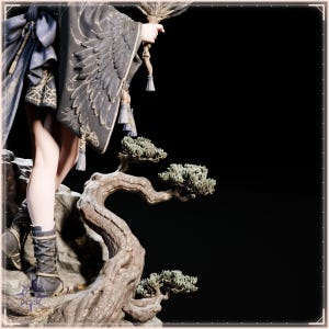 Tengu Girl STL file for 3D printing - fantasy statue, image 9 of 11