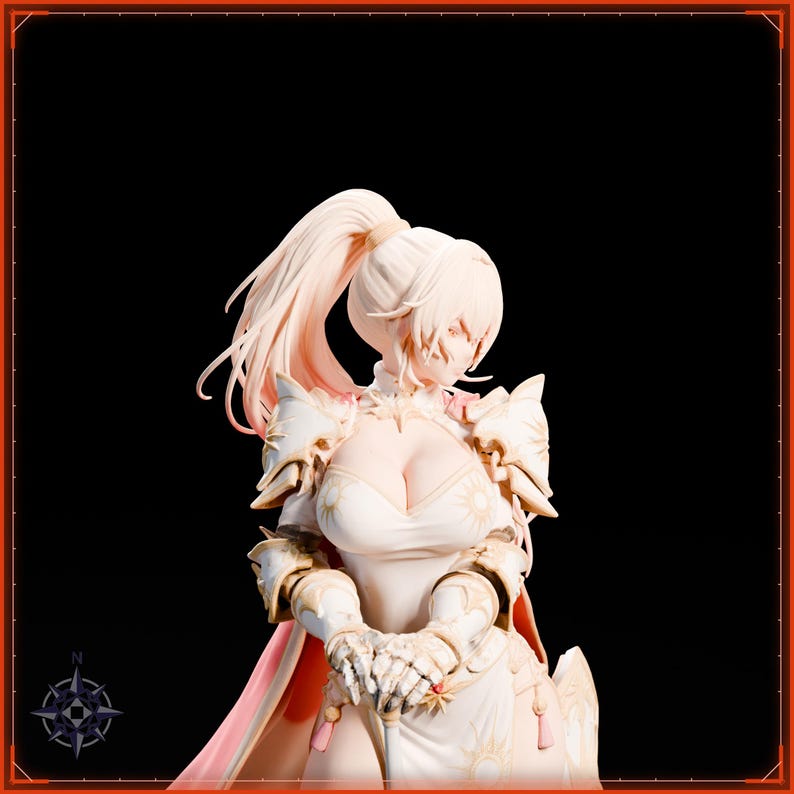 Paladin STL file for 3D printing - fantasy statue, image 11 of 11