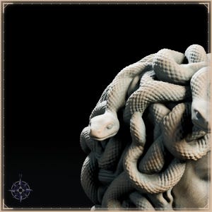 Medusa Bust STL file for 3D printing - fantasy statue, image 11 of 11