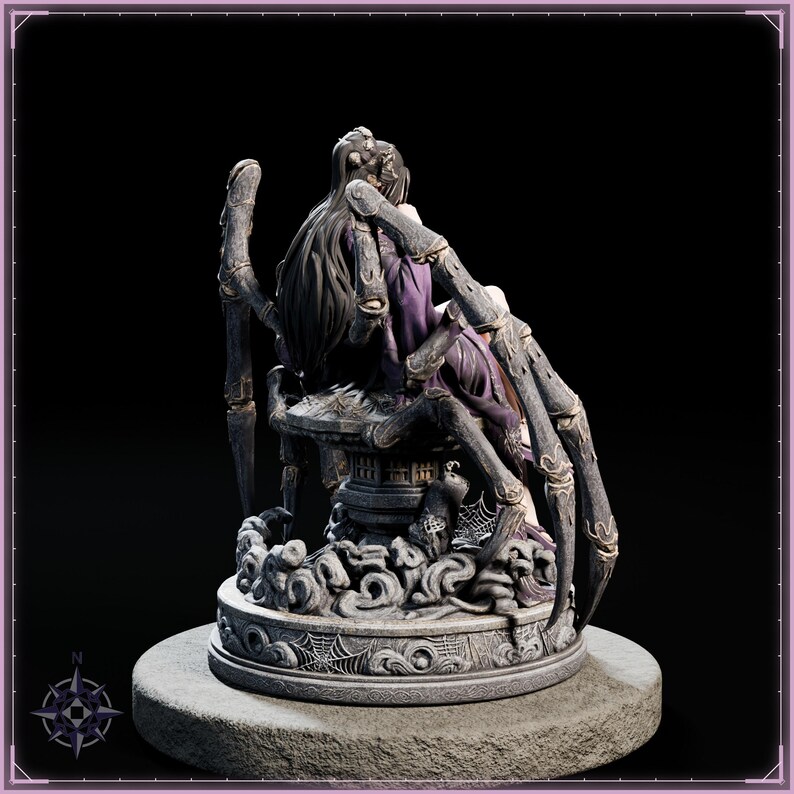 Jorogumo STL file for 3D printing - fantasy statue, image 7 of 11