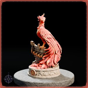 Vermilion Bird STL file for 3D printing - fantasy statue, image 3 of 11