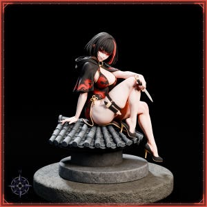 Rogue STL file for 3D printing - fantasy statue, image 2 of 11