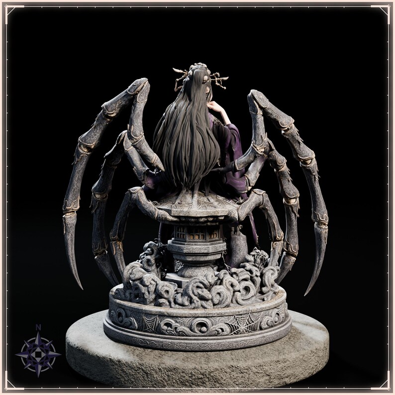 Jorogumo STL file for 3D printing - fantasy statue, image 6 of 11
