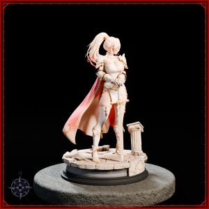 Paladin STL file for 3D printing - fantasy statue, image 8 of 11